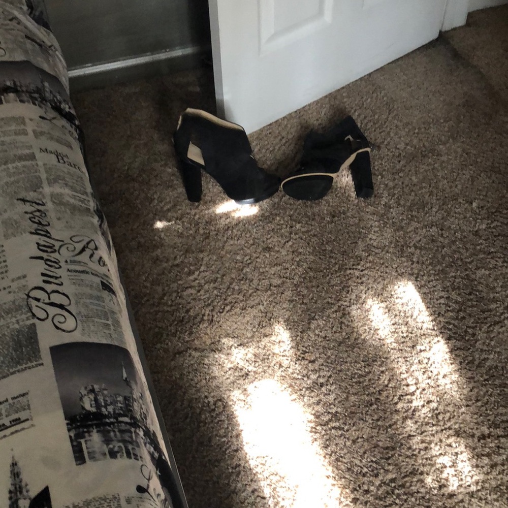 Calvin Klein black suede shoes